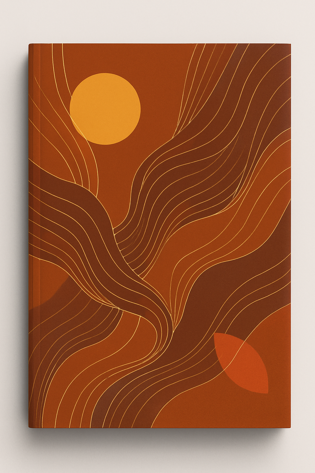 Cover of Ethical Influence Toolkit e-Book featuring abstract orange waves, sun and geometric shapes