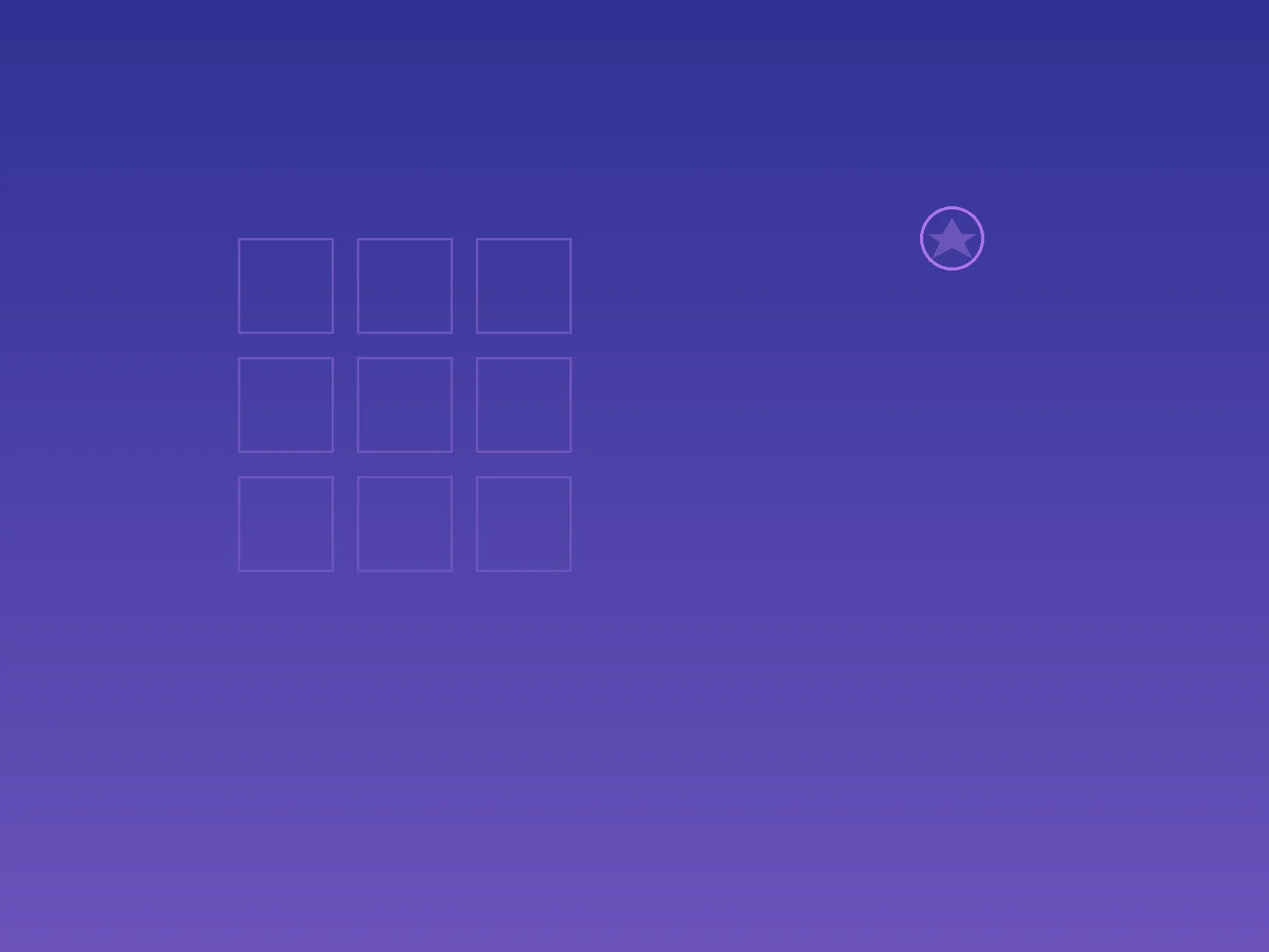 Illustration of personal brand audit with profile badge icon and style grid against purple gradient background representing personal branding session.